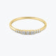 Three diamond engagement ring in 14k yellow  gold(0.19Ct)