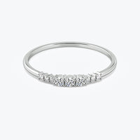 Three diamond engagement ring in 14k yellow  gold(0.19Ct)