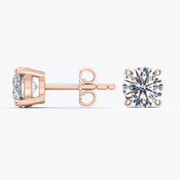 0.50Ct Lab Grown Diamond Stud Earrings in 14k Solid Gold, IGI certified, Round Lab Diamond Studs, VS1 Clarity Lab Grown Diamond Stud Earring