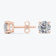 0.50Ct Lab Grown Diamond Stud Earrings in 14k Solid Gold, IGI certified, Round Lab Diamond Studs, VS1 Clarity Lab Grown Diamond Stud Earring