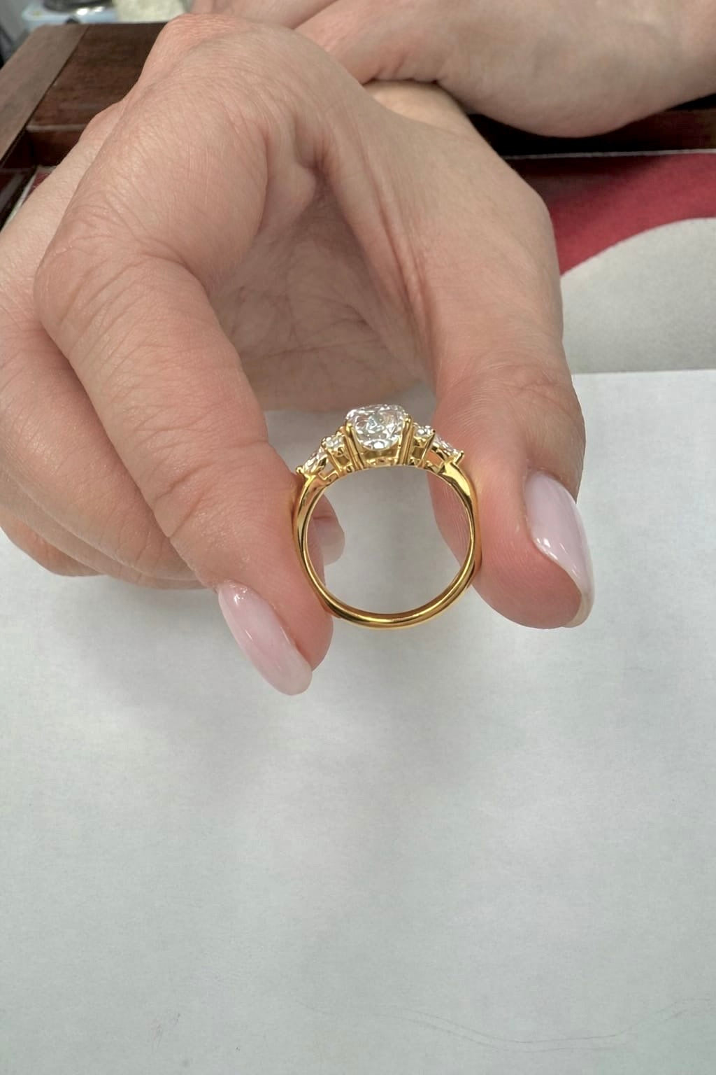 1.8 Carat Oval Lab-Grown Diamond Engagement Ring — view 14