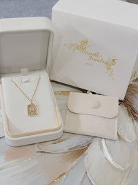 14K Yellow Gold & 0.26TCW Diamond Dog Tag Necklace