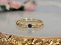 Diamond Solitaire Ring, Minimalist Blue Diamond Wedding Ring, Classic Solitaire Proposal Ring, Natural Blue Diamond Ring In14k Solid Gold,