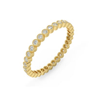 Diamond Bezel Eternity Ring in 14k Gold