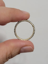 14k Gold Sapphire Ring, Eternity Blue Sapphire Wedding Ring, Stackable Natural Genuine Sapphire Ring, September Birthstone Ring, White, Rose