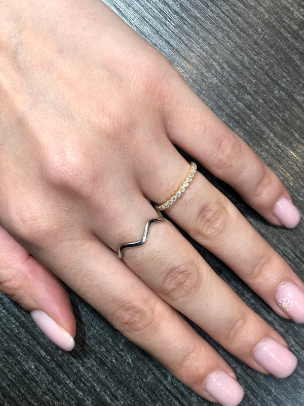Diamond Bezel Eternity Ring in 14k Gold