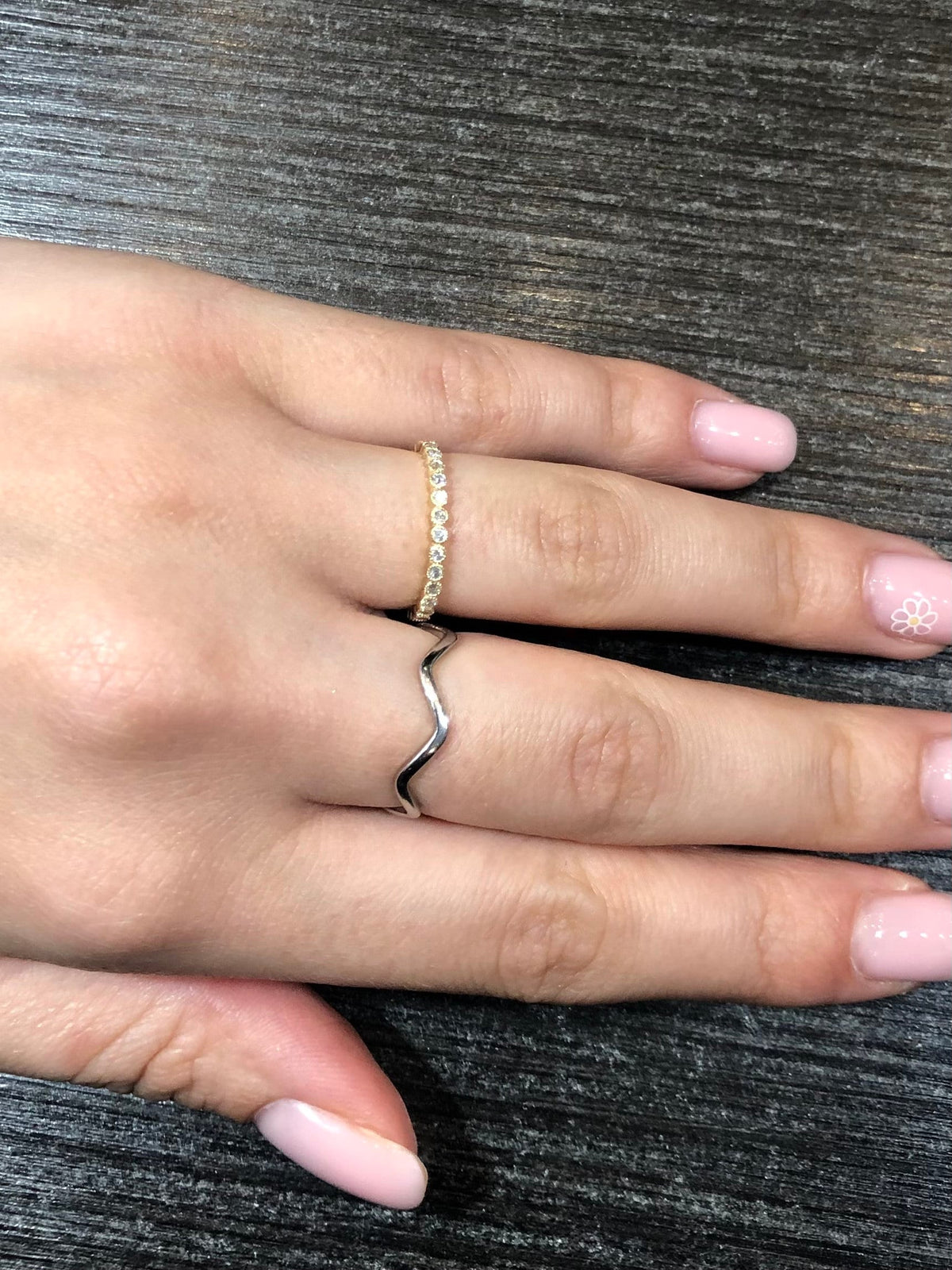 Diamond Bezel Eternity Ring in 14k Gold