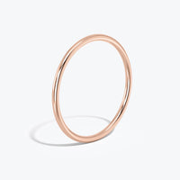 14k Solid Gold Thin Wedding Band, 1.1mm Minimalist Wedding Ring for Women, Simple Plain Ring, Dainty Gold Ring, Delicate Everyday Gold Ring