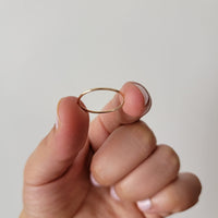 14k Solid Gold Thin Wedding Band, 1.1mm Minimalist Wedding Ring for Women, Simple Plain Ring, Dainty Gold Ring, Delicate Everyday Gold Ring