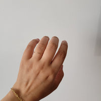 14k Solid Gold Thin Wedding Band, 1.1mm Minimalist Wedding Ring for Women, Simple Plain Ring, Dainty Gold Ring, Delicate Everyday Gold Ring