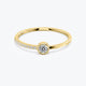 Diamond Engagement ring, 0.10 Ct Solitaire Diamond Bezel Ring, Petite Stackable Diamond Bezel Ring, Promise Ring, 14k Yellow, Rose, White