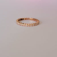 Diamond Bezel Eternity Ring in 14k Gold