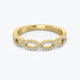 Diamond Wedding Infinity Band Stylish Criss Cross Twist Diamond Ring