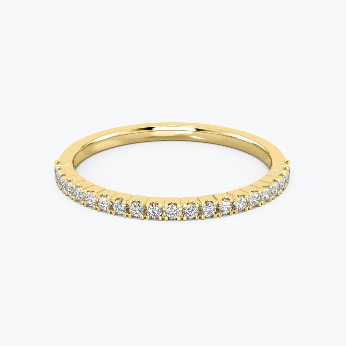 14k Gold Diamond Eternity Ring: Stackable Wedding Band, 0.22 Ct