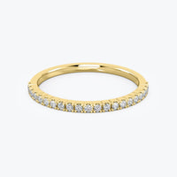 14k Gold Diamond Eternity Ring: Stackable Wedding Band, 0.22 Ct