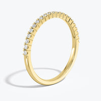 14k Gold Diamond Eternity Ring: Stackable Wedding Band, 0.22 Ct