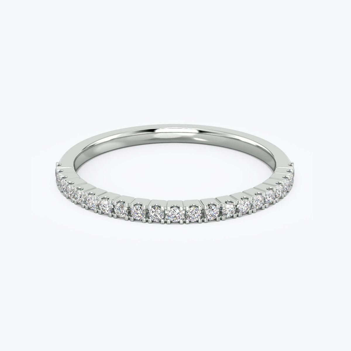 14k Gold Diamond Eternity Ring: Stackable Wedding Band, 0.22 Ct