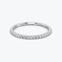 14k Gold Diamond Eternity Ring: Stackable Wedding Band, 0.22 Ct