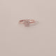 14kSolid Gold Natural Diamond 0.20Ct Minimalist Stackable Ring, Dainty Multi Stone Bridal Ring, Minimalist Diamond Flower, Anniversary Gift