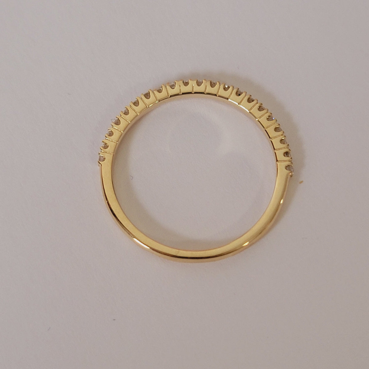 14k Gold Diamond Eternity Ring: Stackable Wedding Band, 0.22 Ct