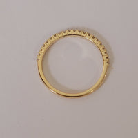 14k Gold Diamond Eternity Ring: Stackable Wedding Band, 0.22 Ct