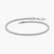 14K Gold Rope Chain Bracelet, Handmade Gold Stacking Bracelet-Anklet, 2.5mm Rope Chain Bracelets Women, Twisted Layering Chain Bracelet,