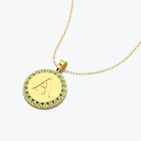Personalized Necklace in 14k Gold, Birthstone Pendant, Best Necklace for Every day, Engravable Charm, Perfect Personalized Gift