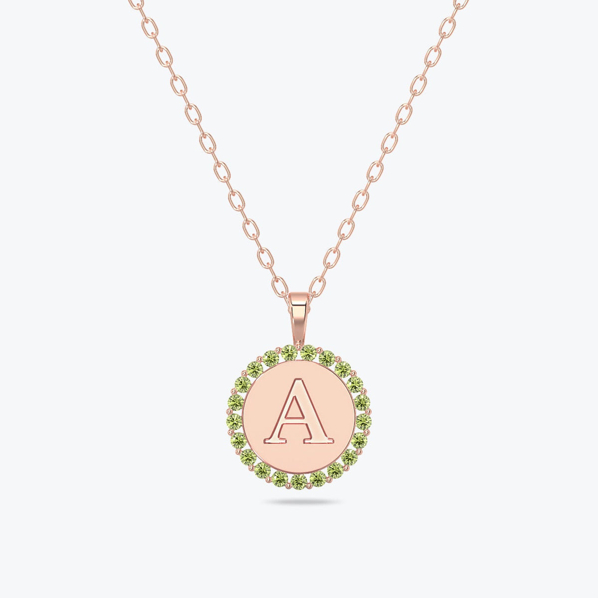 Personalized Necklace in 14k Gold, Birthstone Pendant, Best Necklace for Every day, Engravable Charm, Perfect Personalized Gift