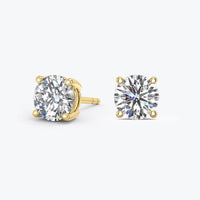 0.50Ct Lab Grown Diamond Stud Earrings in 14k Solid Gold, IGI certified, Round Lab Diamond Studs, VS1 Clarity Lab Grown Diamond Stud Earring