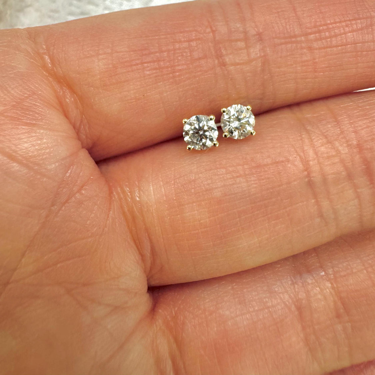 0.50 Carat Lab-Grown Diamond Stud Earrings — view 4