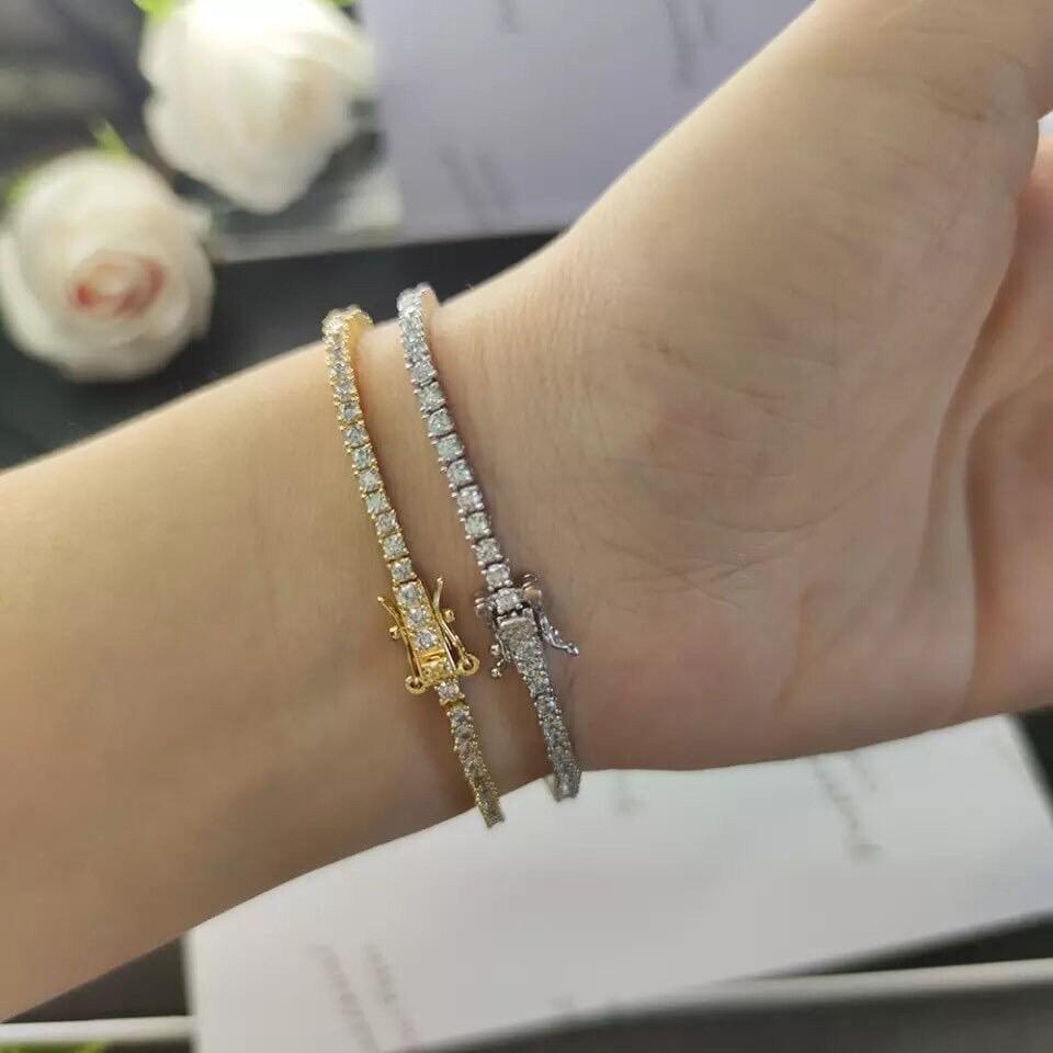 6 Carat Lab-Grown Diamond Tennis Bracelet — view 5