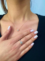 1 Carat Oval Lab-Grown Diamond Engagement Ring — view 3