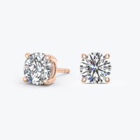0.50Ct Lab Grown Diamond Stud Earrings in 14k Solid Gold, IGI certified, Round Lab Diamond Studs, VS1 Clarity Lab Grown Diamond Stud Earring