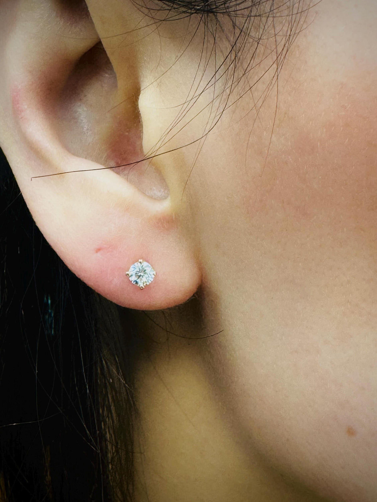 0.50 Carat Lab-Grown Diamond Stud Earrings — view 3
