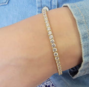 6 Carat Lab-Grown Diamond Tennis Bracelet — view 3