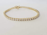 6 Carat Lab-Grown Diamond Tennis Bracelet — view 4