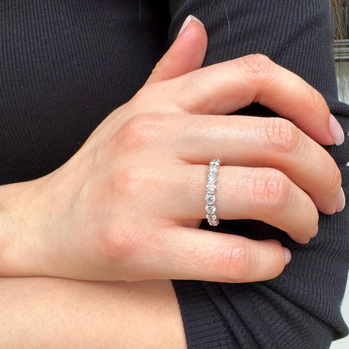 2.60 Carat Lab-Grown Diamond Eternity Band — view 1