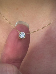 0.50 Carat Lab-Grown Diamond Solitaire Necklace — view 4