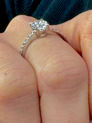 1 Carat Oval Lab-Grown Diamond Engagement Ring — view 8