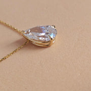 2 Carat Pear Lab-Grown Diamond Solitaire Necklace — view 6
