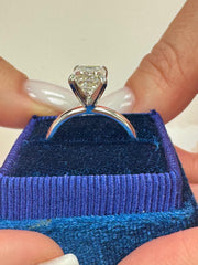 4 Carat Emerald-Cut Lab-Grown Diamond Ring — view 7