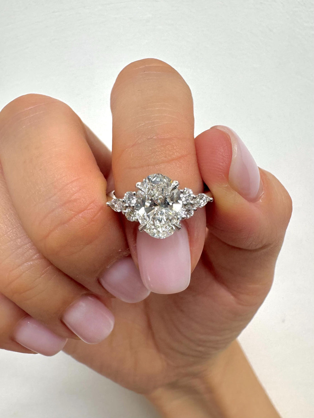 1.8 Carat Oval Lab-Grown Diamond Engagement Ring — view 12