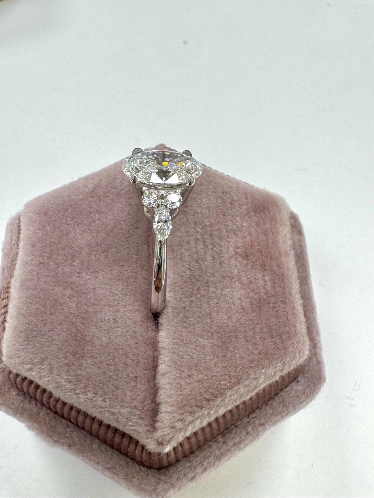 1.8 Carat Oval Lab-Grown Diamond Engagement Ring — view 11