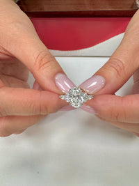 1.8 Carat Lab-Grown Diamond Engagement Ring: 14K White Gold Solitaire