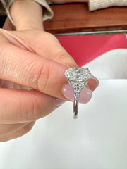 1.8 Carat Oval Lab-Grown Diamond Engagement Ring — view 7