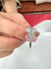 1.8 Carat Lab-Grown Diamond Engagement Ring: 14K White Gold Solitaire