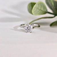 1 Carat Round Lab-Grown Diamond Solitaire Ring | 14K Gold