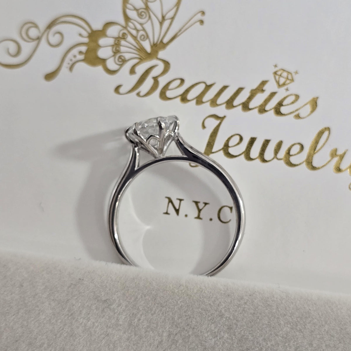1 Carat Round Lab-Grown Diamond Solitaire Ring — view 8
