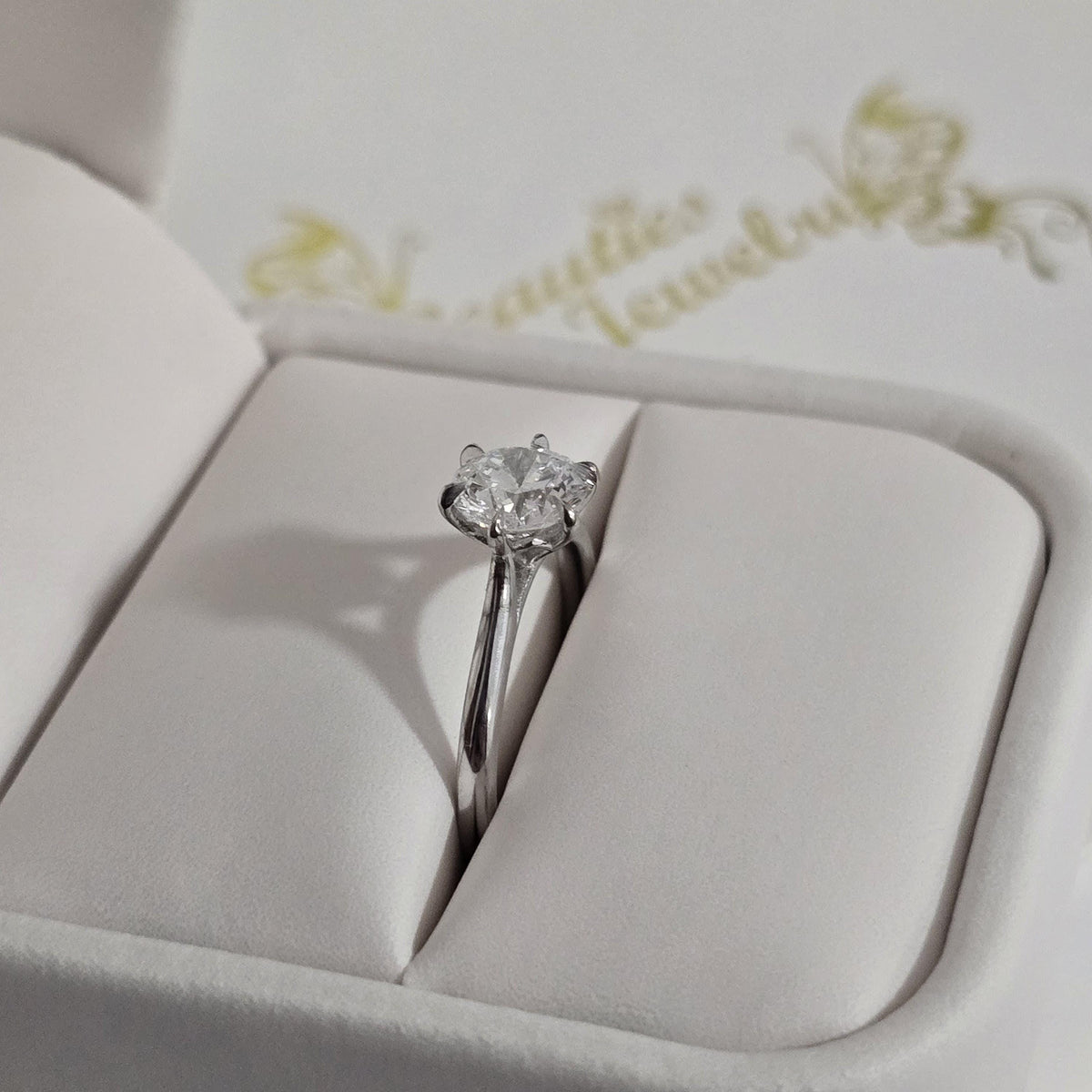 1 Carat Round Lab-Grown Diamond Solitaire Ring | 14K Gold