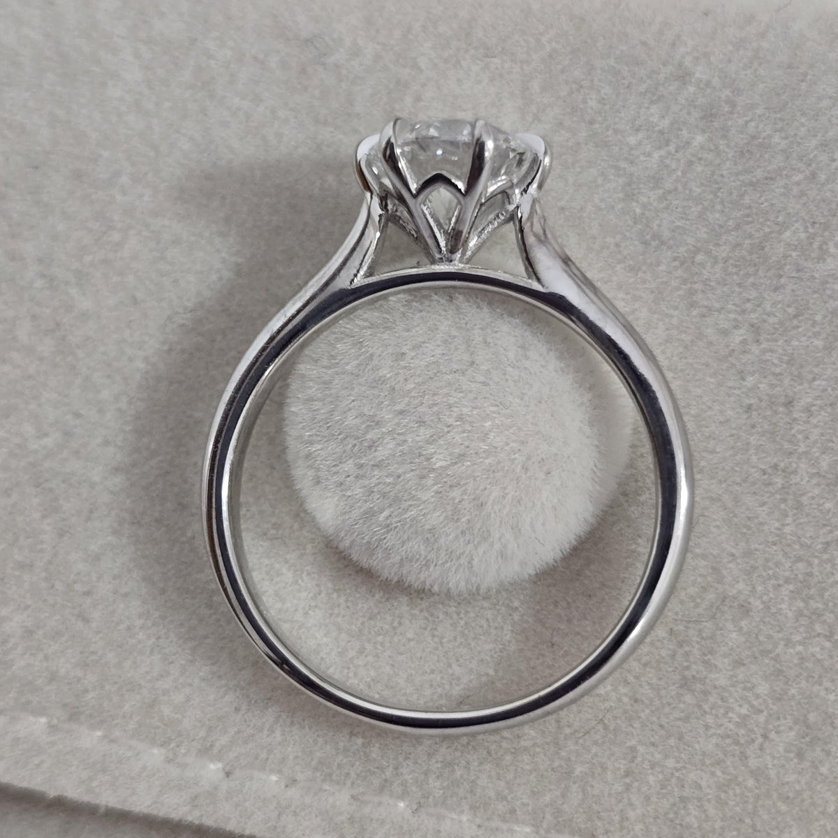 1 Carat Round Lab-Grown Diamond Solitaire Ring — view 2